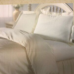 SONOMA Twin Duvet Cover Cream 100% Cotton 205 Thread Count Woven